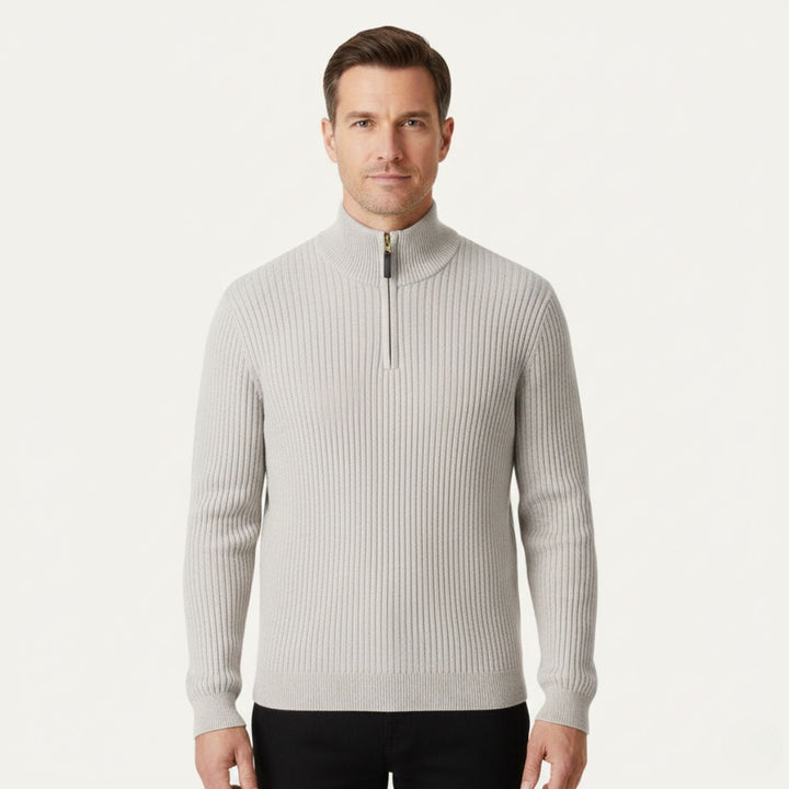 Cesaire | 100% Cotton Cable Quarter Zip