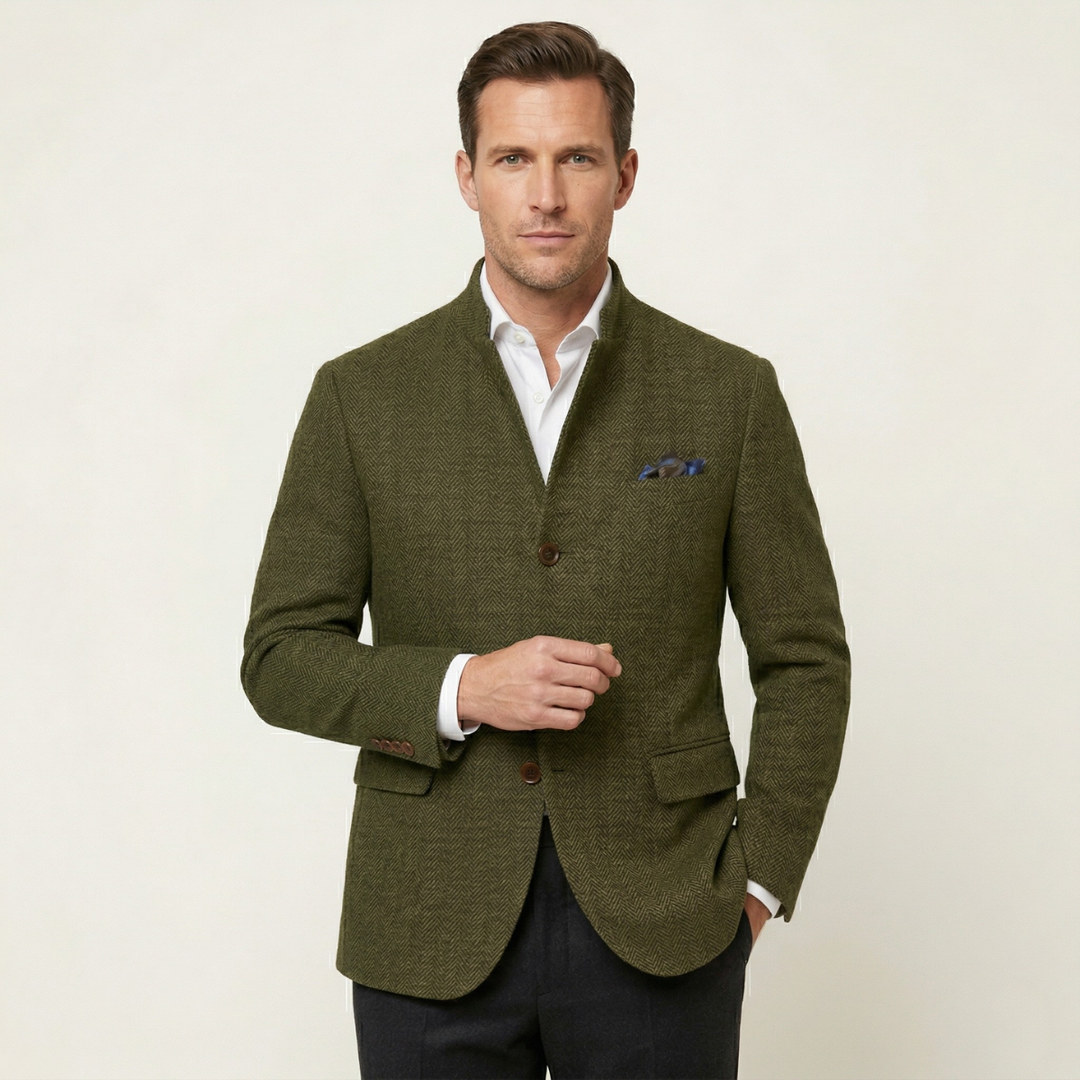 Philippe | Slim Wool Tweed Blazer