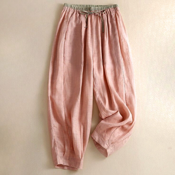Daphne | 100% Linen Tapered Trousers
