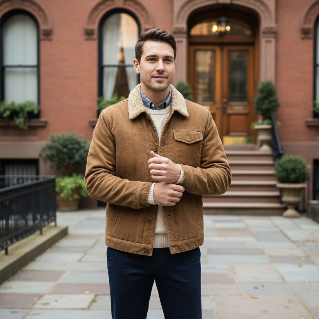 Edmond | Fleece Lined Corduroy Jacket