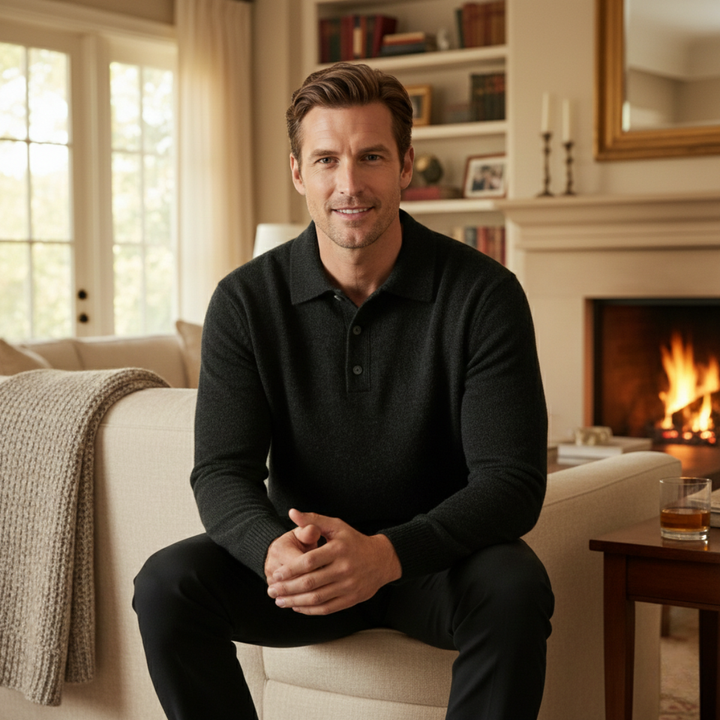 Victorien | Cashmere Blend Knit Polo