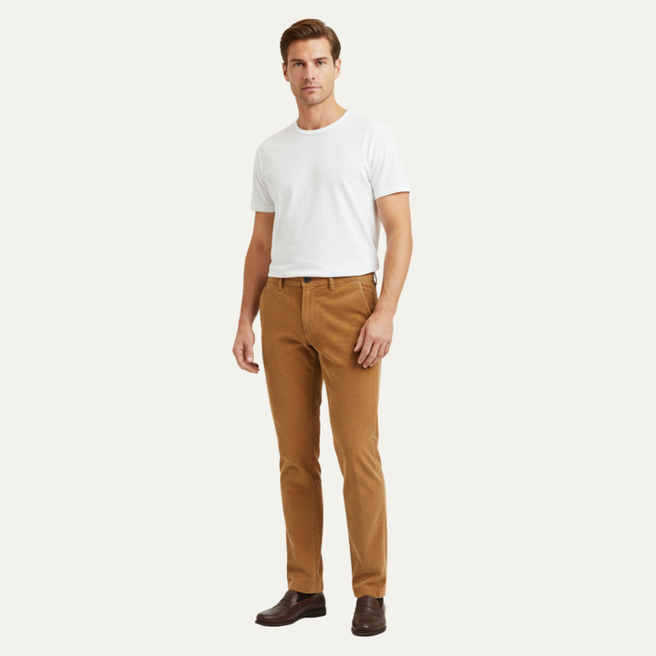 Félix | Thick Corduroy Straight Trousers