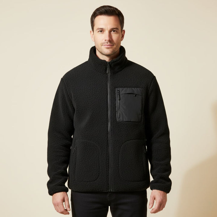 Edgar | Brushed Fleece Full Zip Jacket