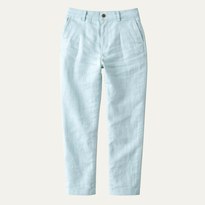 Honoré | Tapered Ankle Linen Trousers