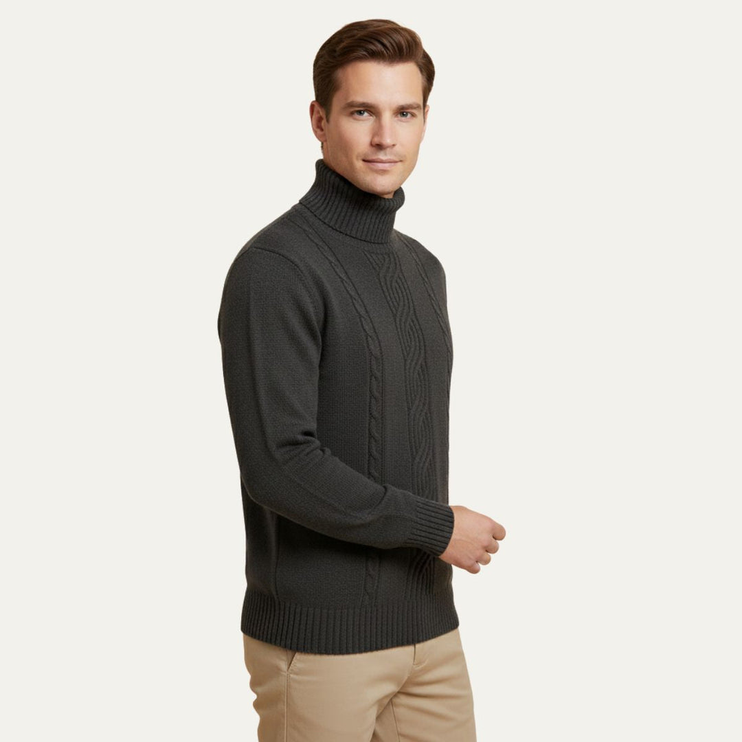 Josue | 100% Merino Cable Turtleneck