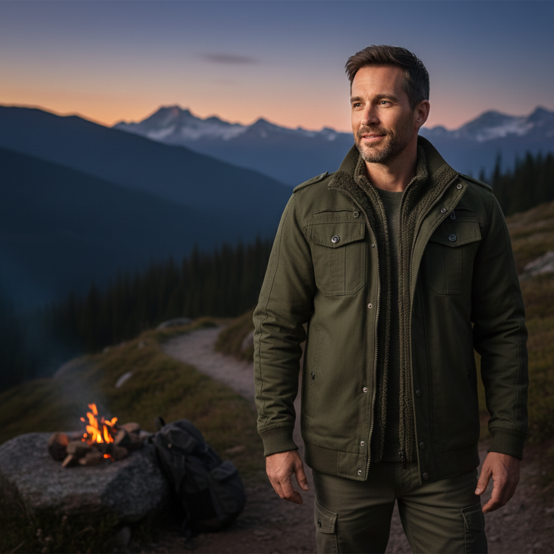 Aubert | Utility Pocket Fleece Jacket