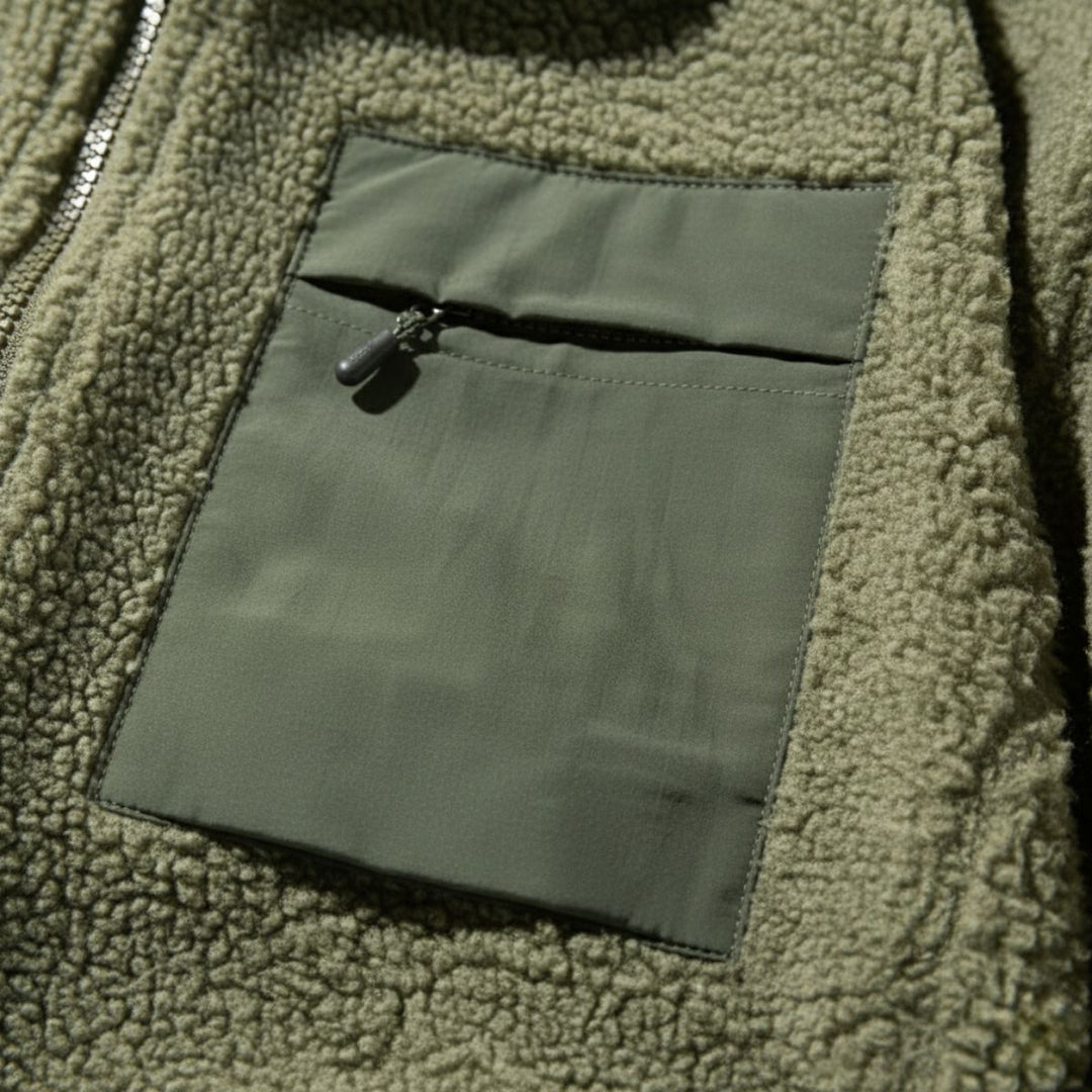 Edgar | Brushed Fleece Full Zip Jacket