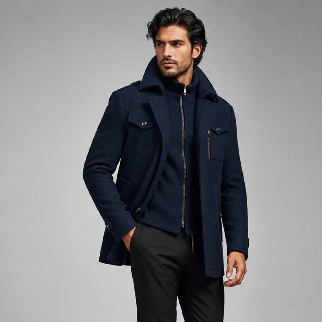 Casimir | Double Collar Wool Trench
