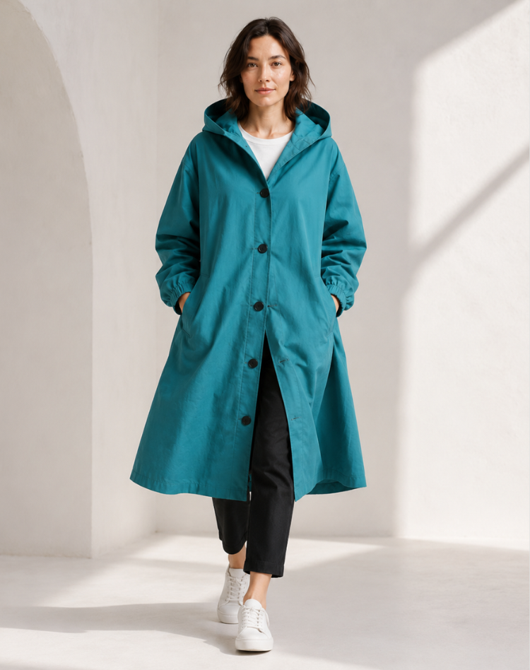 Adelaide | Hooded Water-Resistant Trench