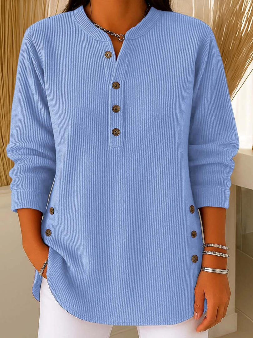 Isadora | Button Placket Knit Tunic