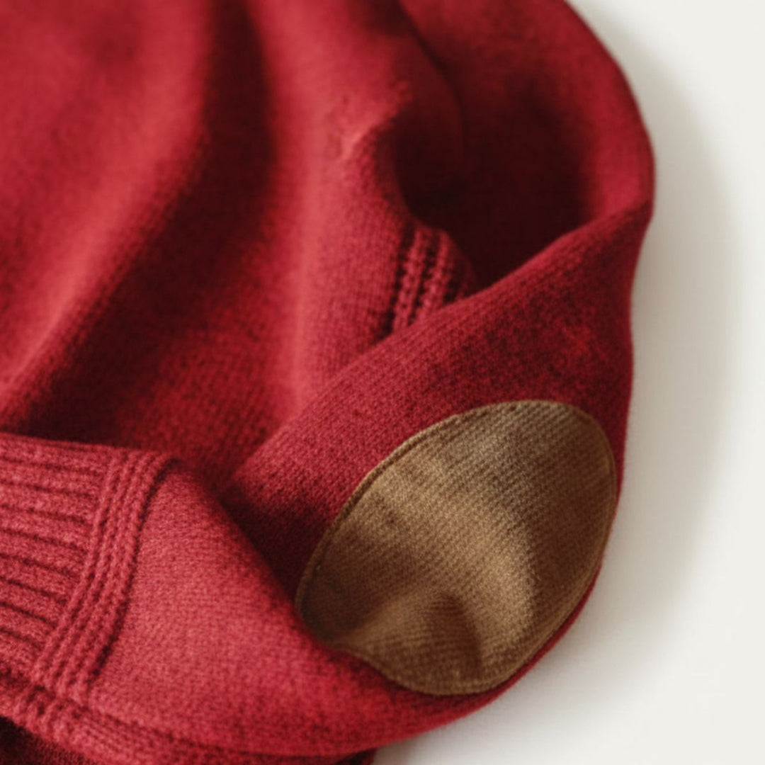 Pierre | Oversized Wool Elbow Patch Knit
