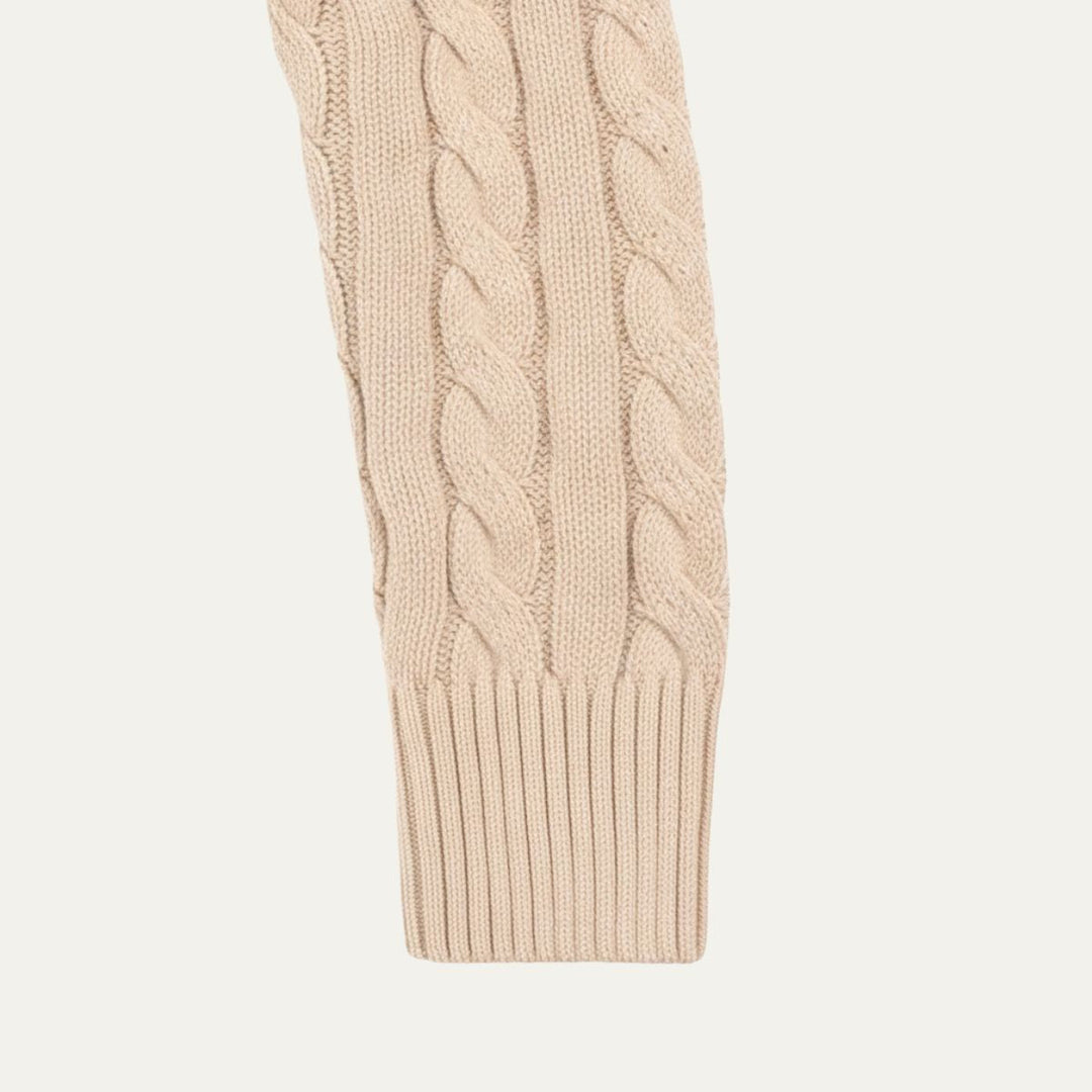 Laurier | Merino Cable Front Half Zip