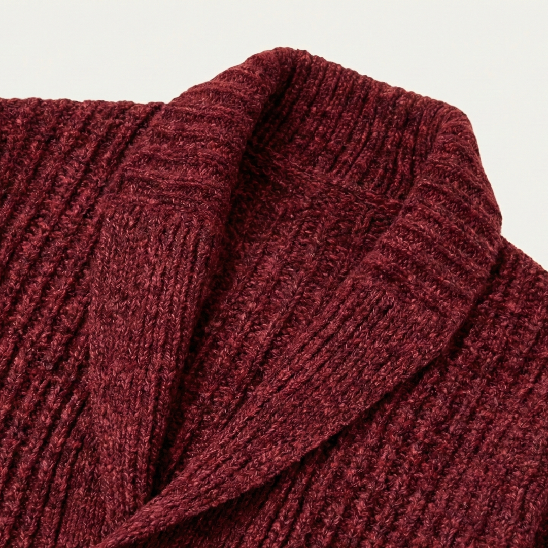 Simeon | Heavy Cable Shawl Cardigan