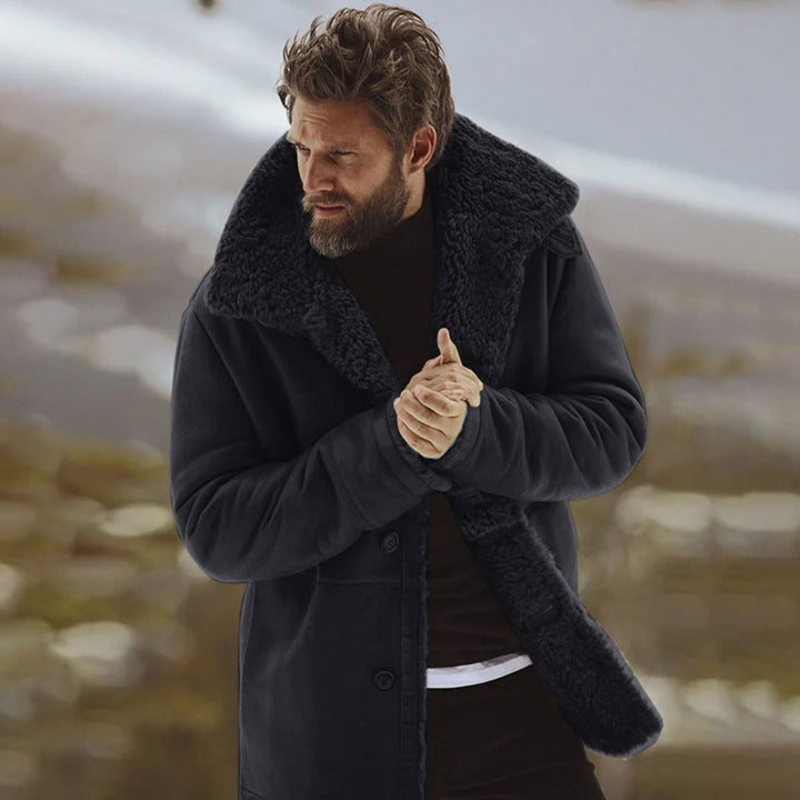 Gedeon | Shearling Collar Overcoat