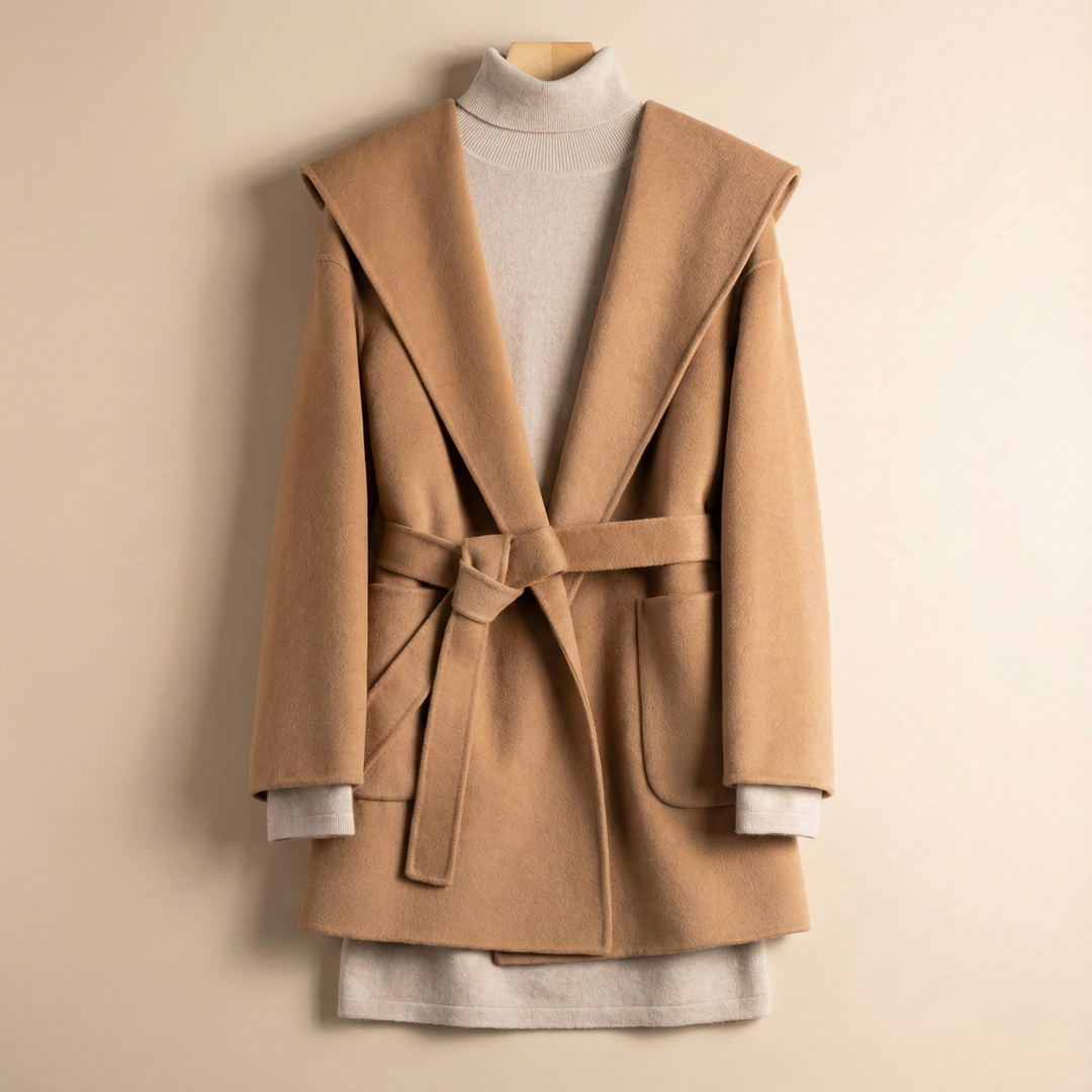 Bernadette | Cashmere Blend Hooded Coat