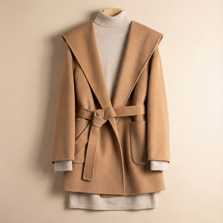 Bernadette | Cashmere Blend Hooded Coat