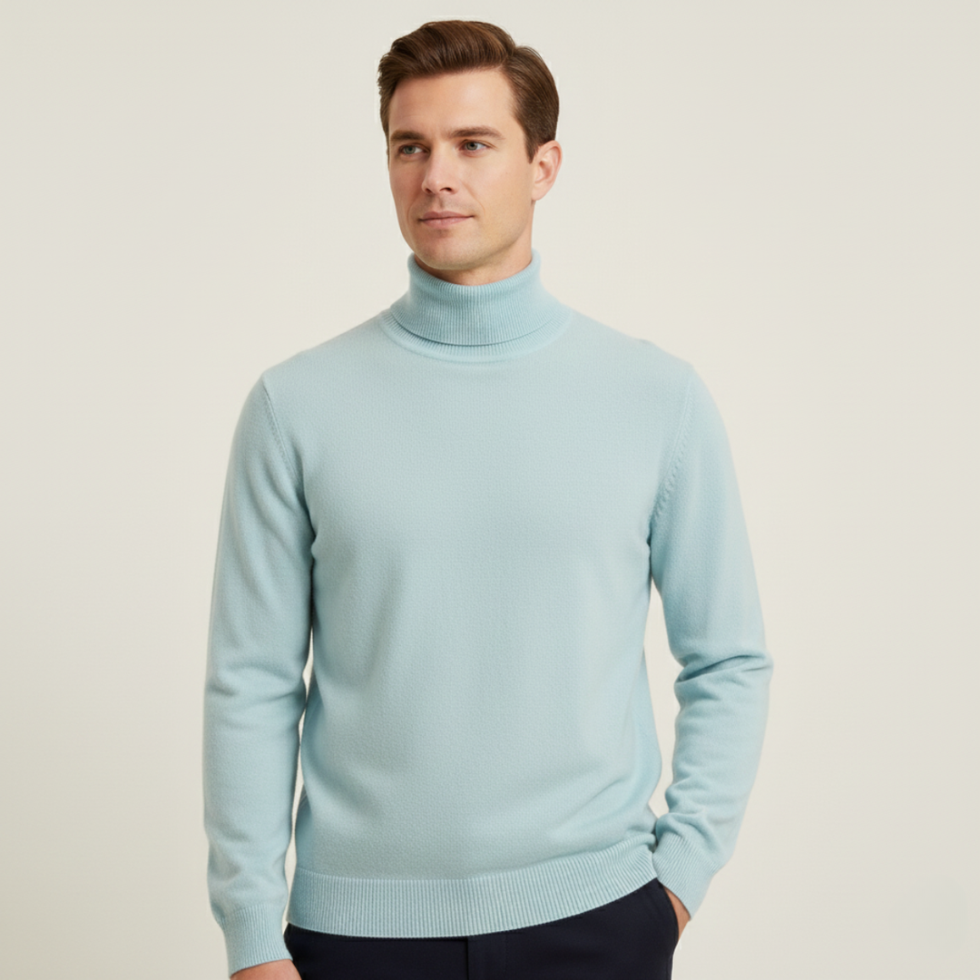 Donatien | Dense Ribbed High Neck Knit