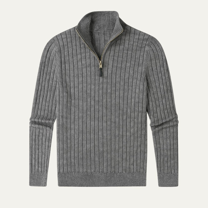 Cesaire | 100% Cotton Cable Quarter Zip