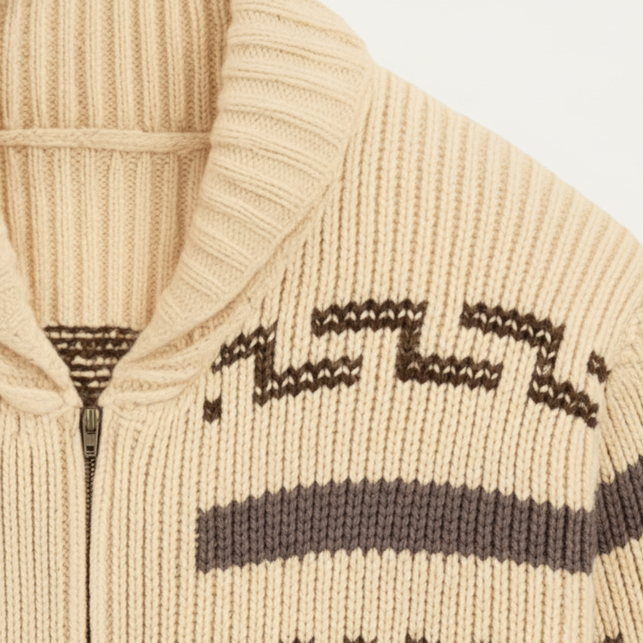 Urgel | Geometric Wool Blend Cardigan