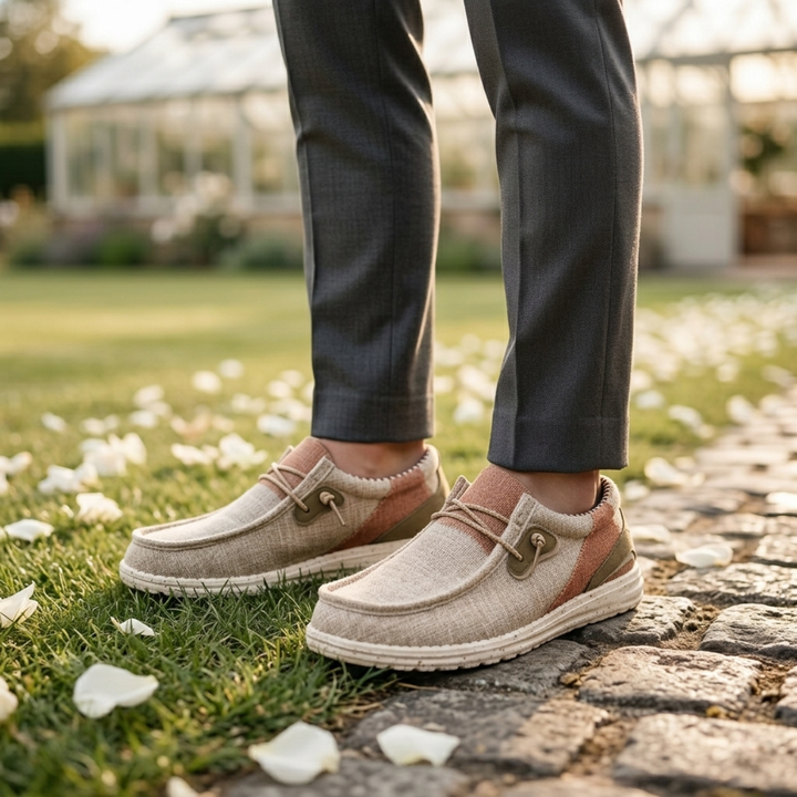 Eugène | Woven Upper Slip-On Loafers