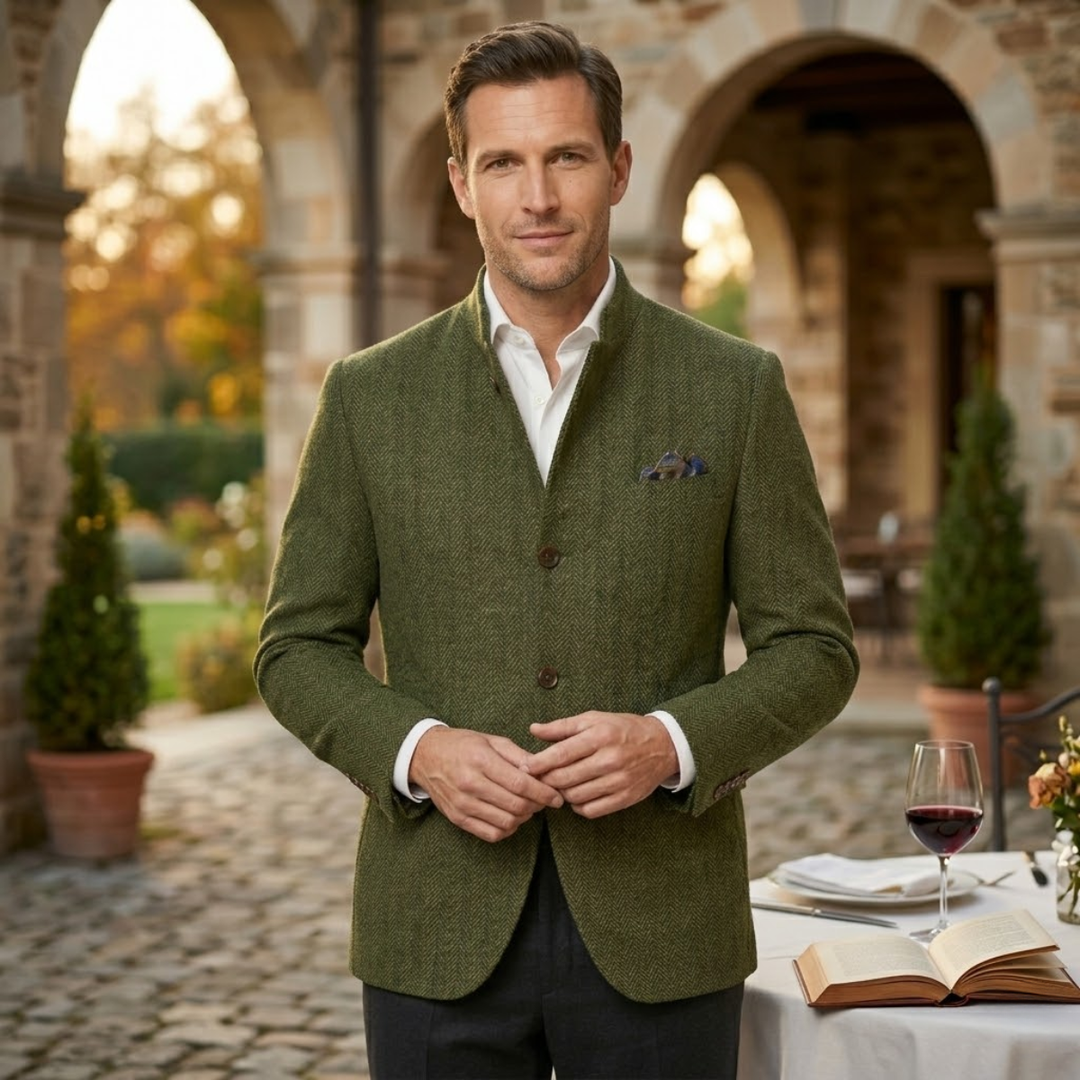 Philippe | Slim Wool Tweed Blazer