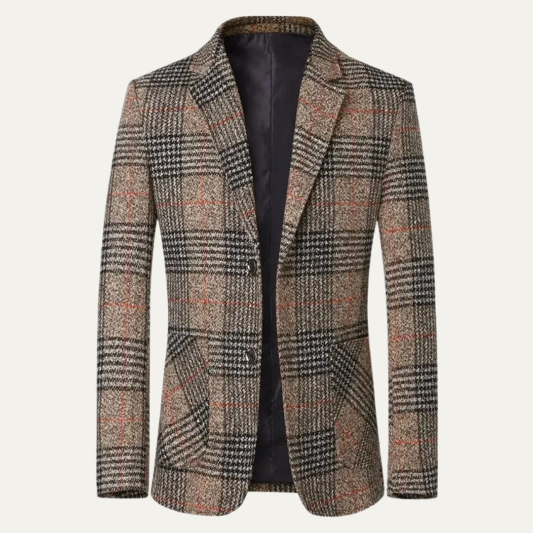 Gordon | Check Plaid Tweed Blazer