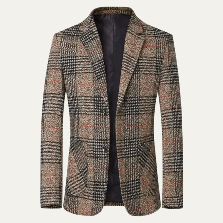Gordon | Check Plaid Tweed Blazer