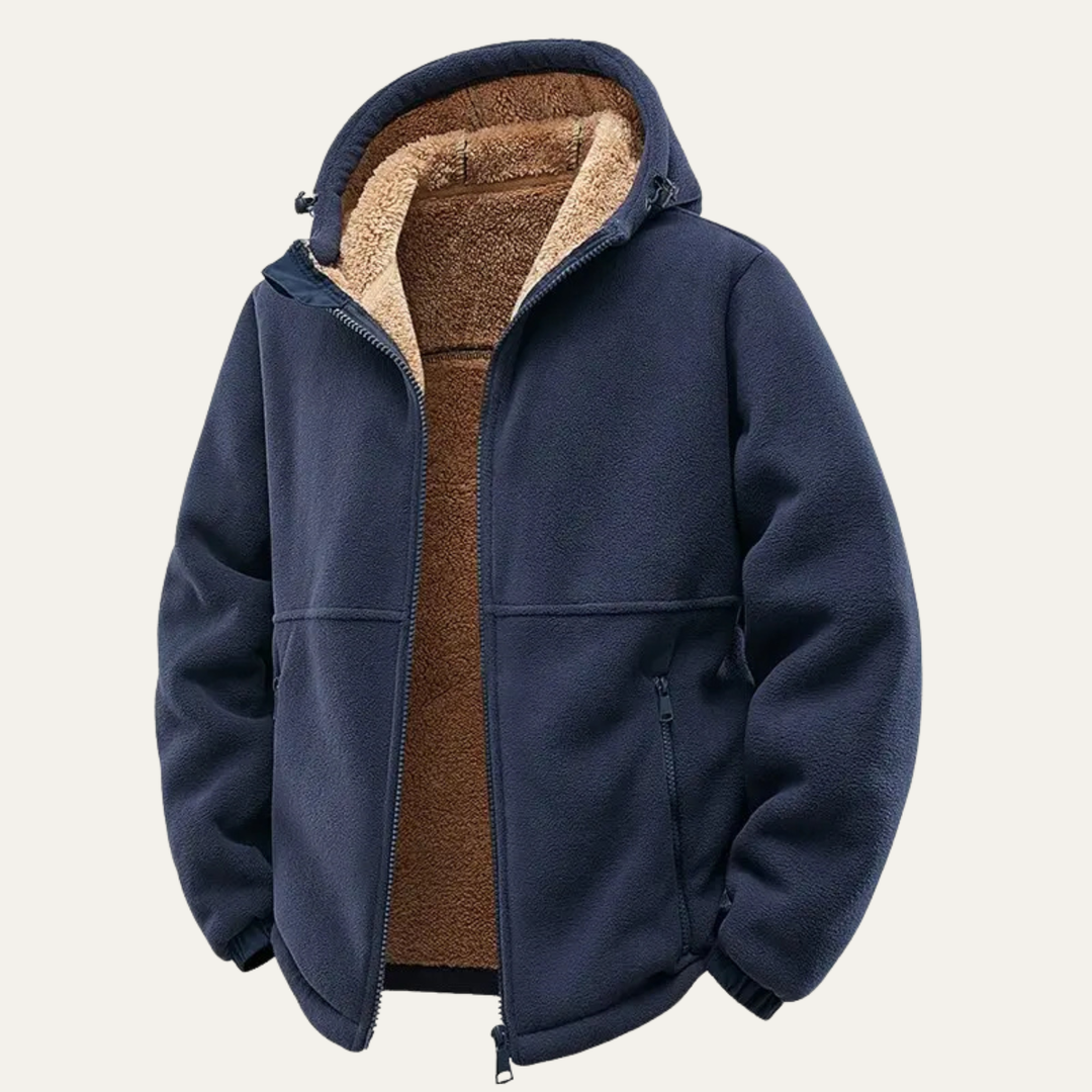 Damase | Lamb Wool Lined Hooded Jacket