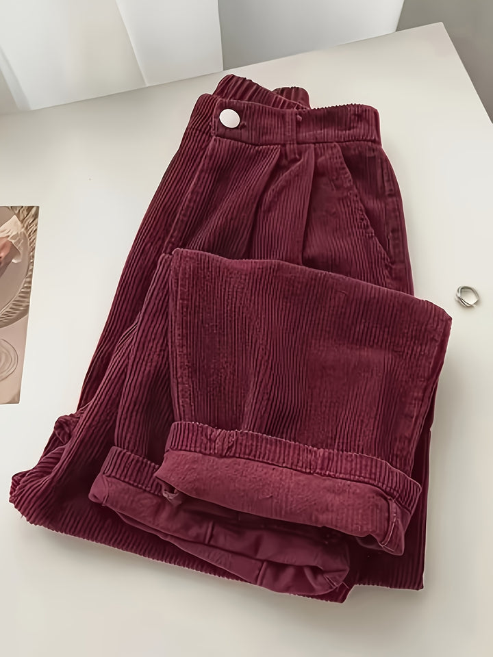 Scholastique | Woven Drape Wide Leg Pants