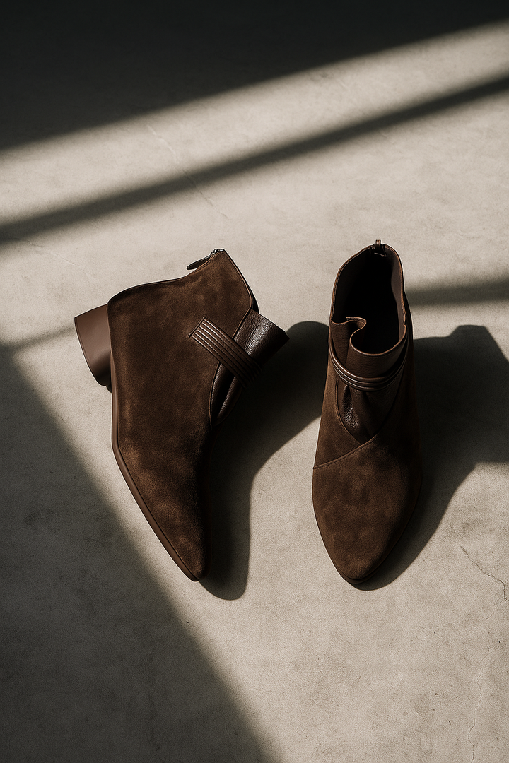 Rosemarie | Cow Suede Pointed Boots