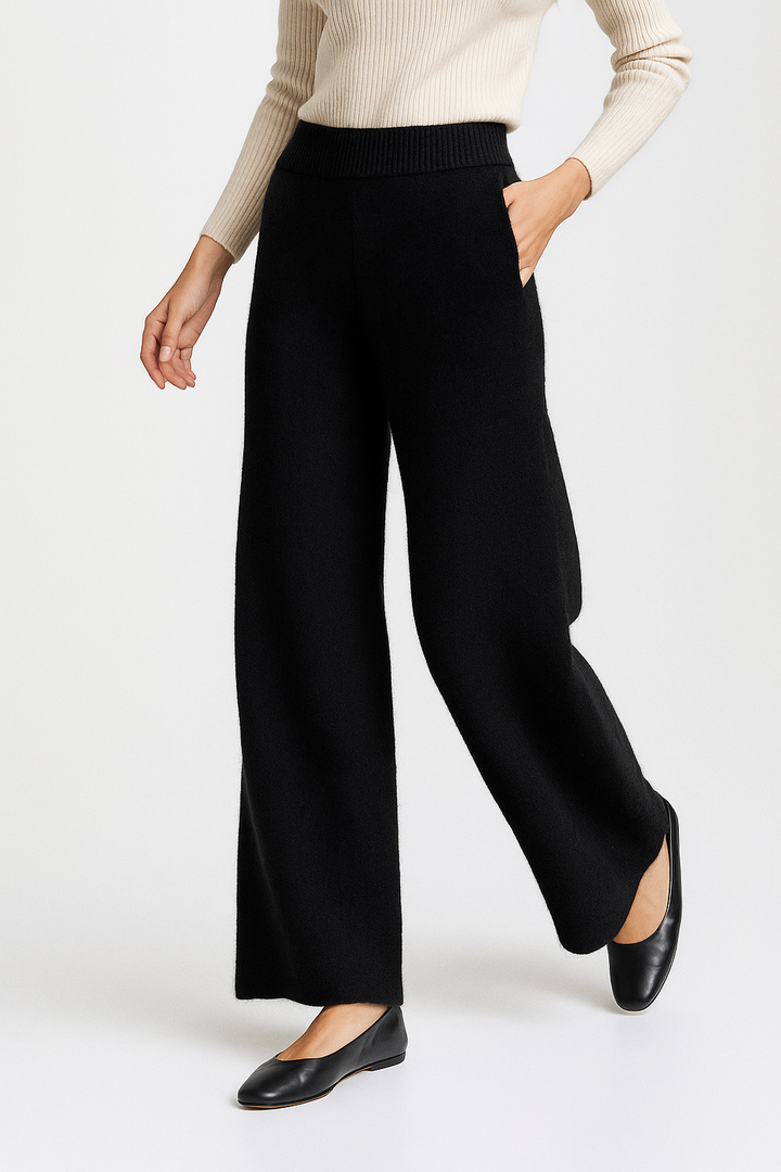 Hedwige | High Waist Cashmere Blend Pants