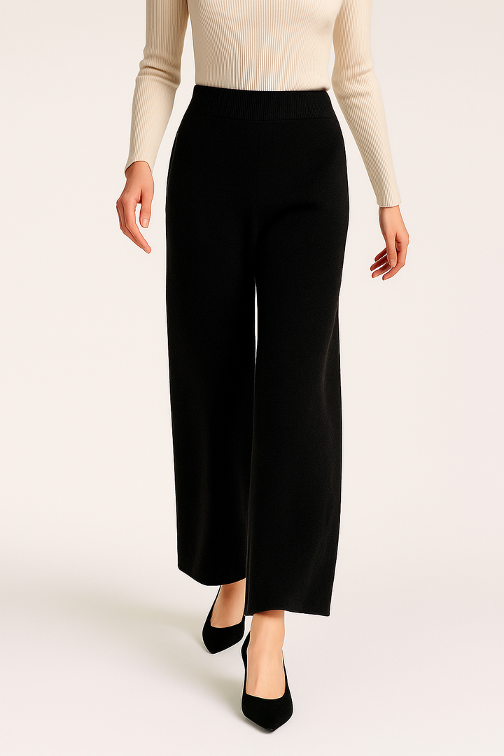 Hedwige | High Waist Cashmere Blend Pants
