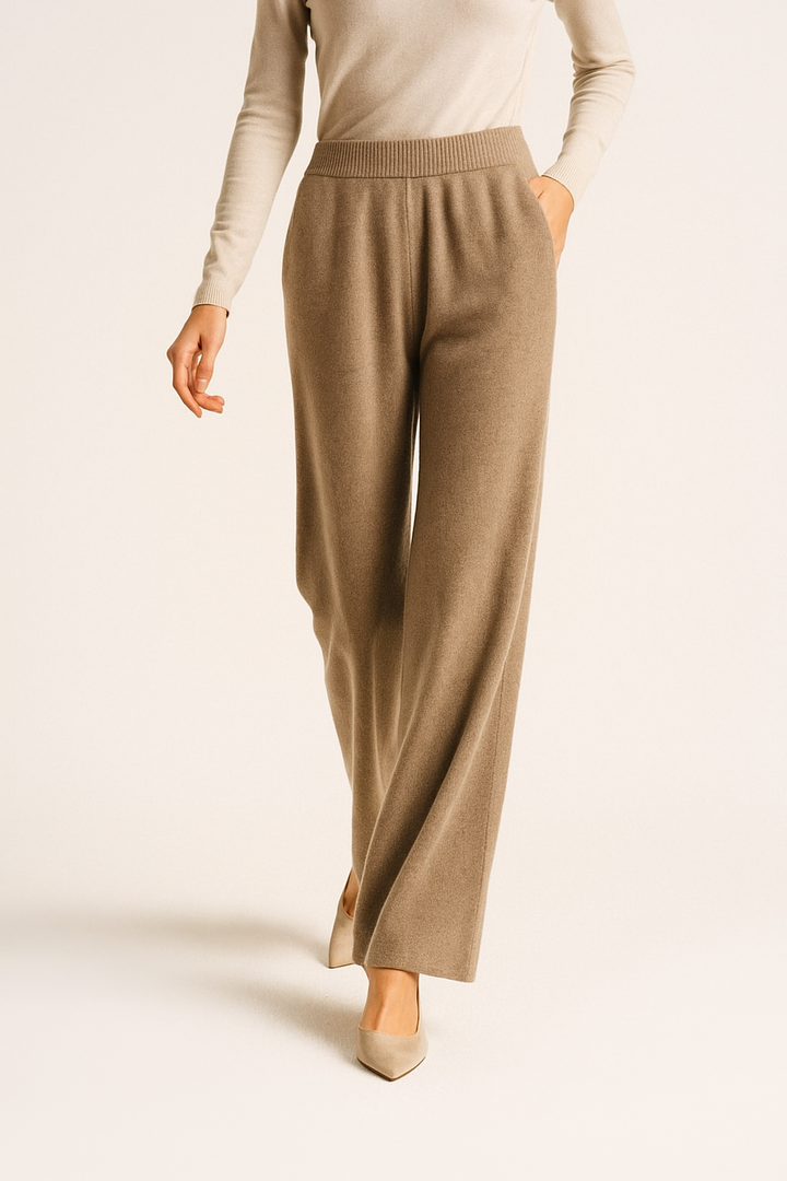 Hedwige | High Waist Cashmere Blend Pants