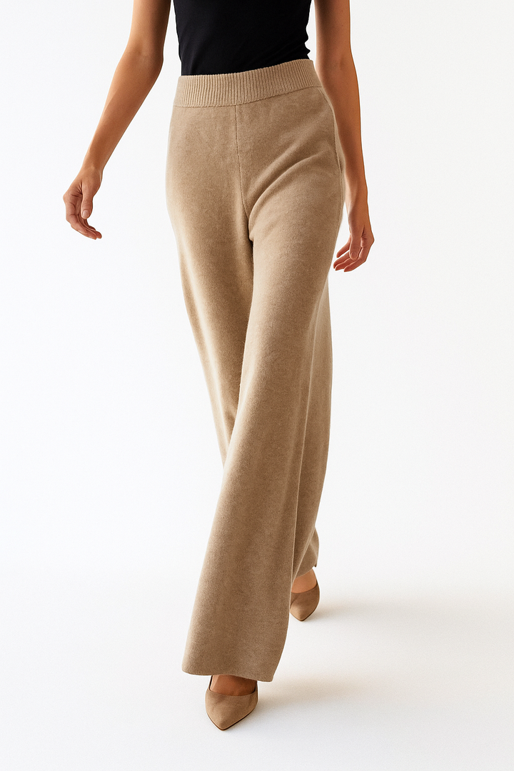 Hedwige | High Waist Cashmere Blend Pants