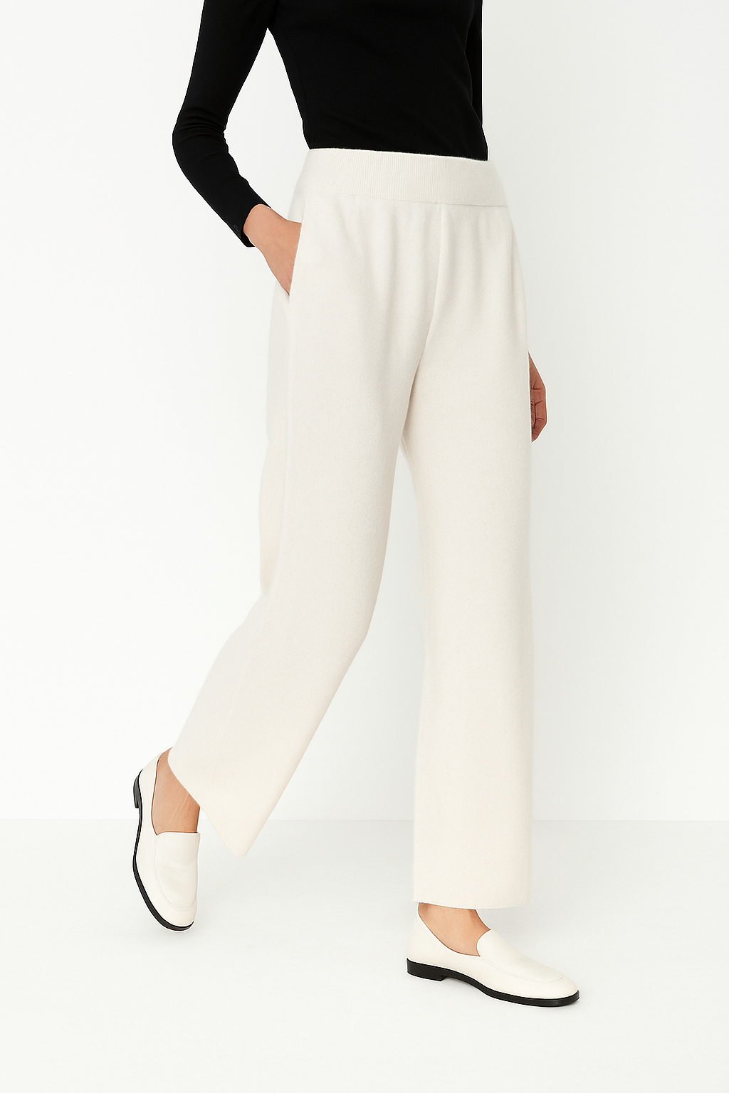 Hedwige | High Waist Cashmere Blend Pants