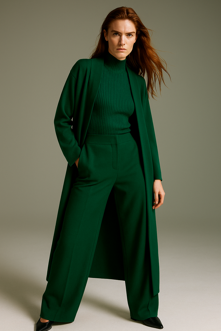 Valerie | Three Piece Ribbed Knit Set