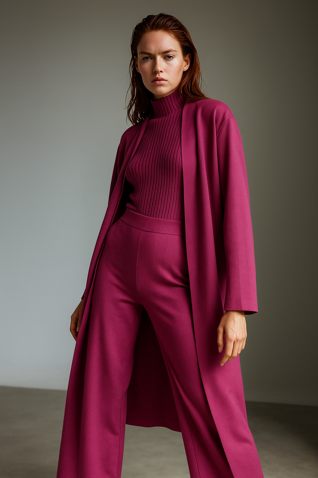 Valerie | Three Piece Ribbed Knit Set