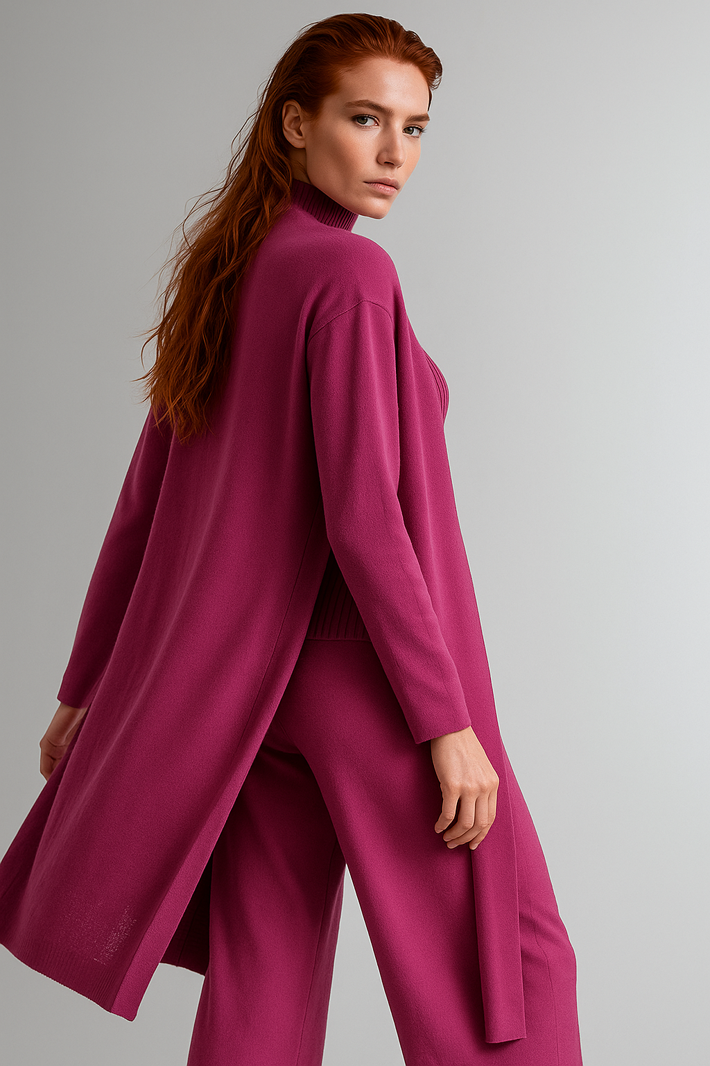 Valerie | Three Piece Ribbed Knit Set