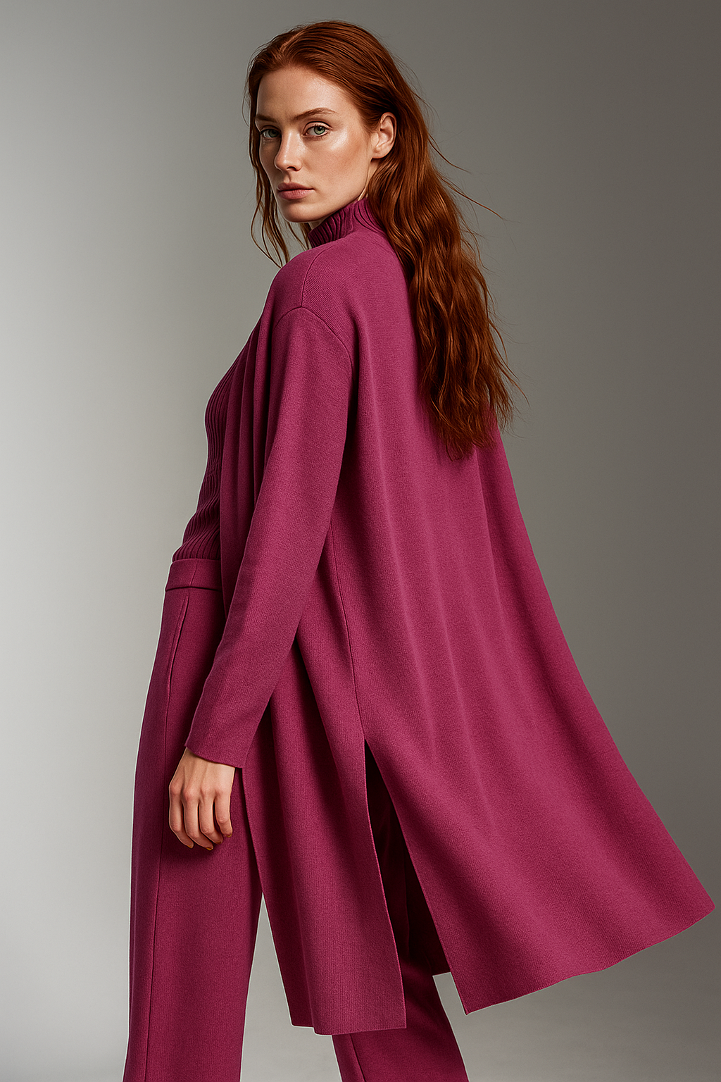 Valerie | Three Piece Ribbed Knit Set