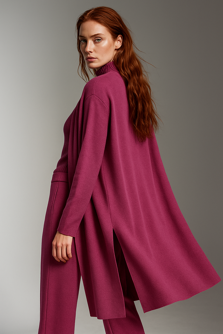 Valerie | Three Piece Ribbed Knit Set