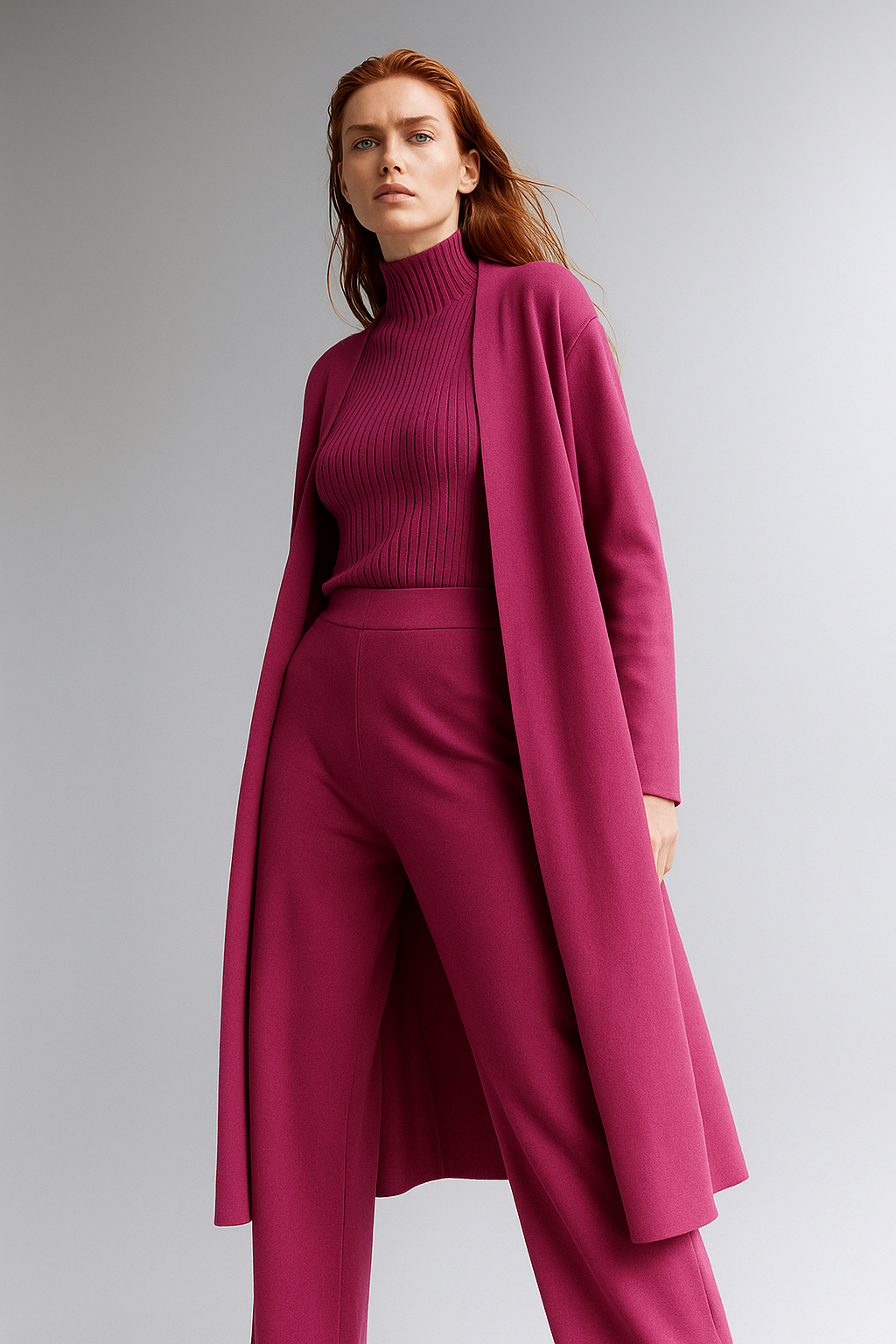 Valerie | Three Piece Ribbed Knit Set
