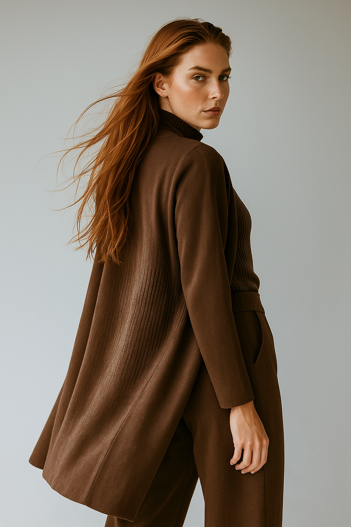 Valerie | Three Piece Ribbed Knit Set