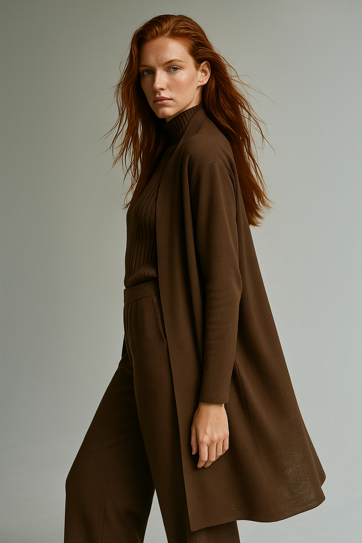 Valerie | Three Piece Ribbed Knit Set