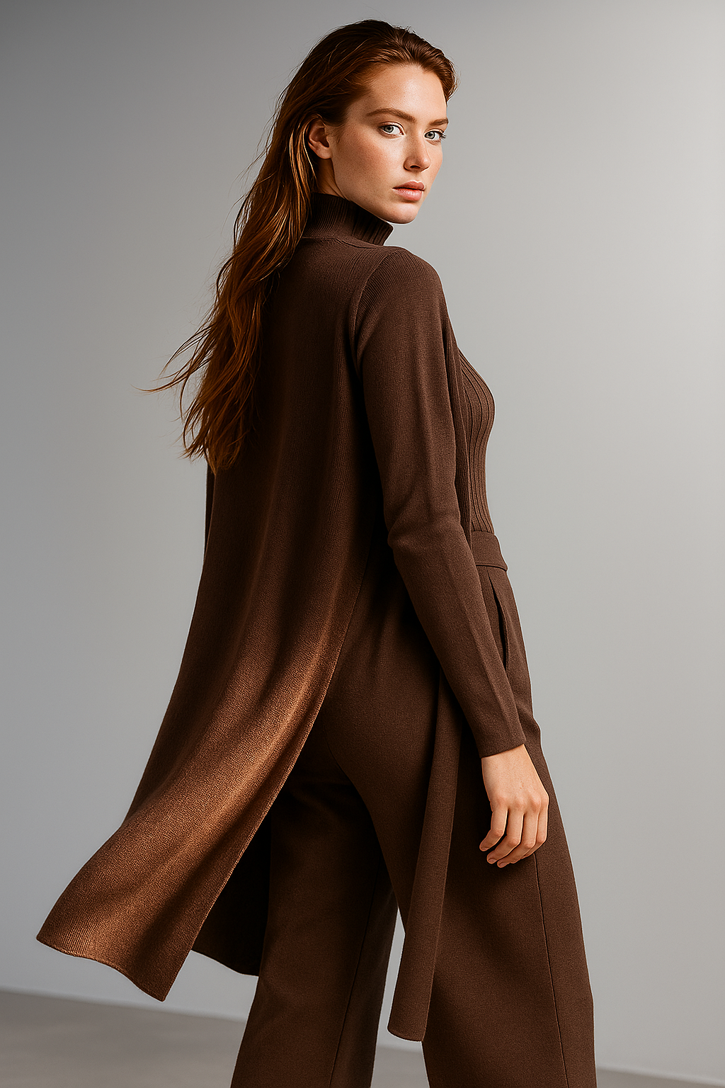 Valerie | Three Piece Ribbed Knit Set