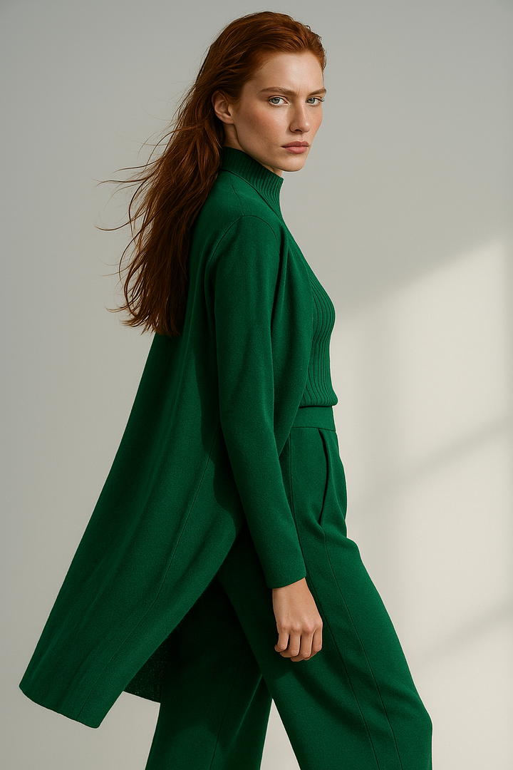 Valerie | Three Piece Ribbed Knit Set