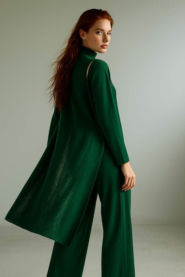 Valerie | Three Piece Ribbed Knit Set