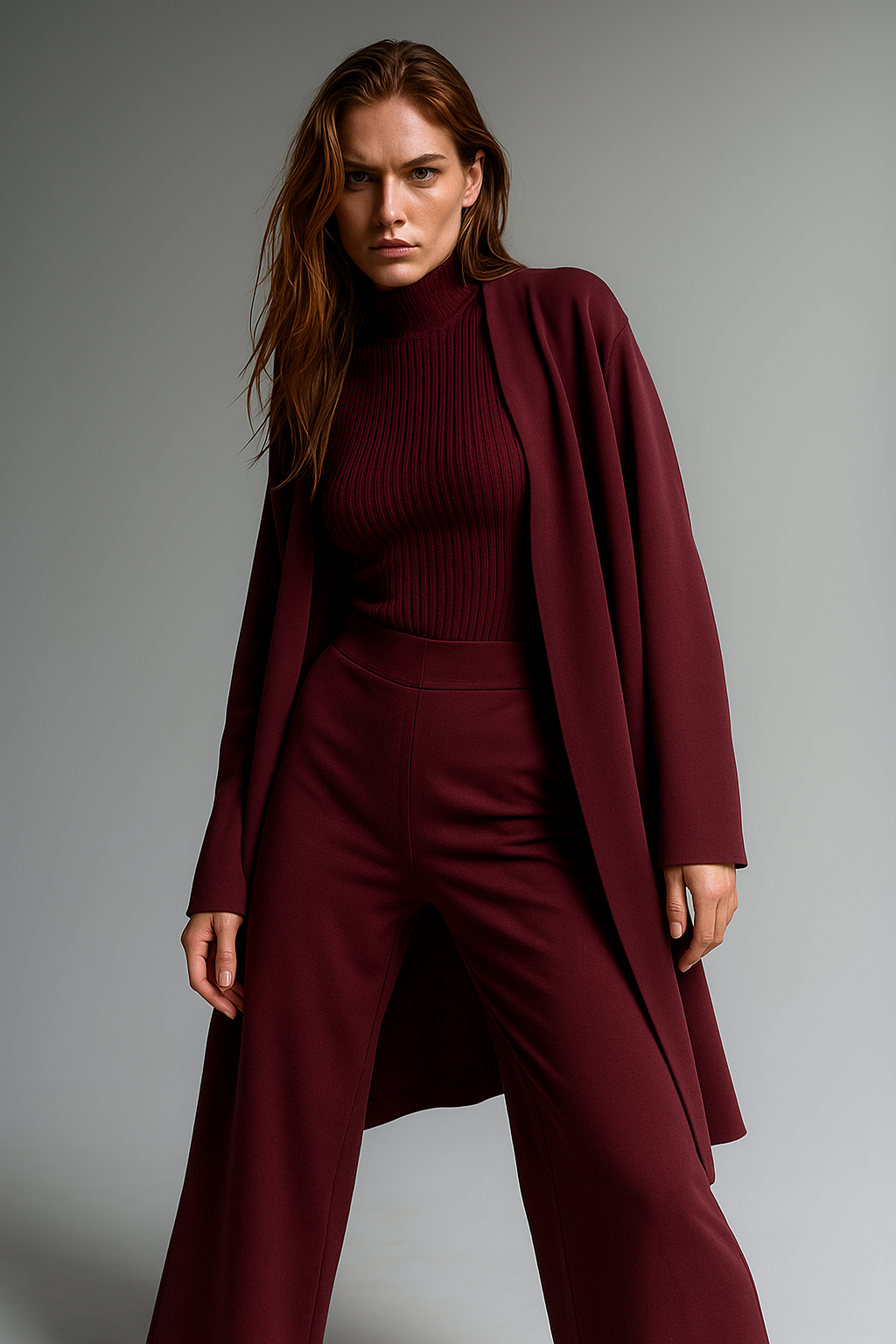 Valerie | Three Piece Ribbed Knit Set
