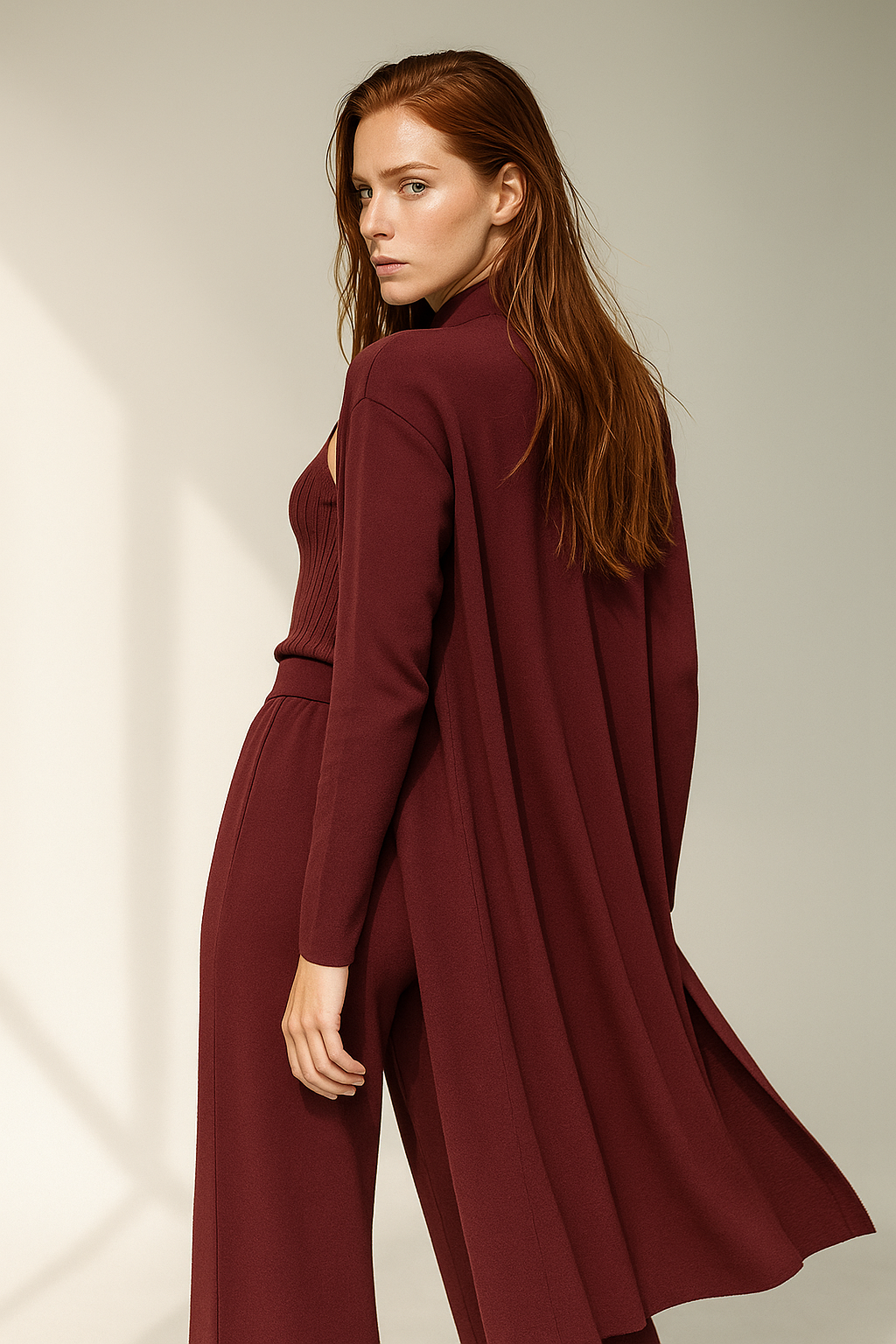 Valerie | Three Piece Ribbed Knit Set