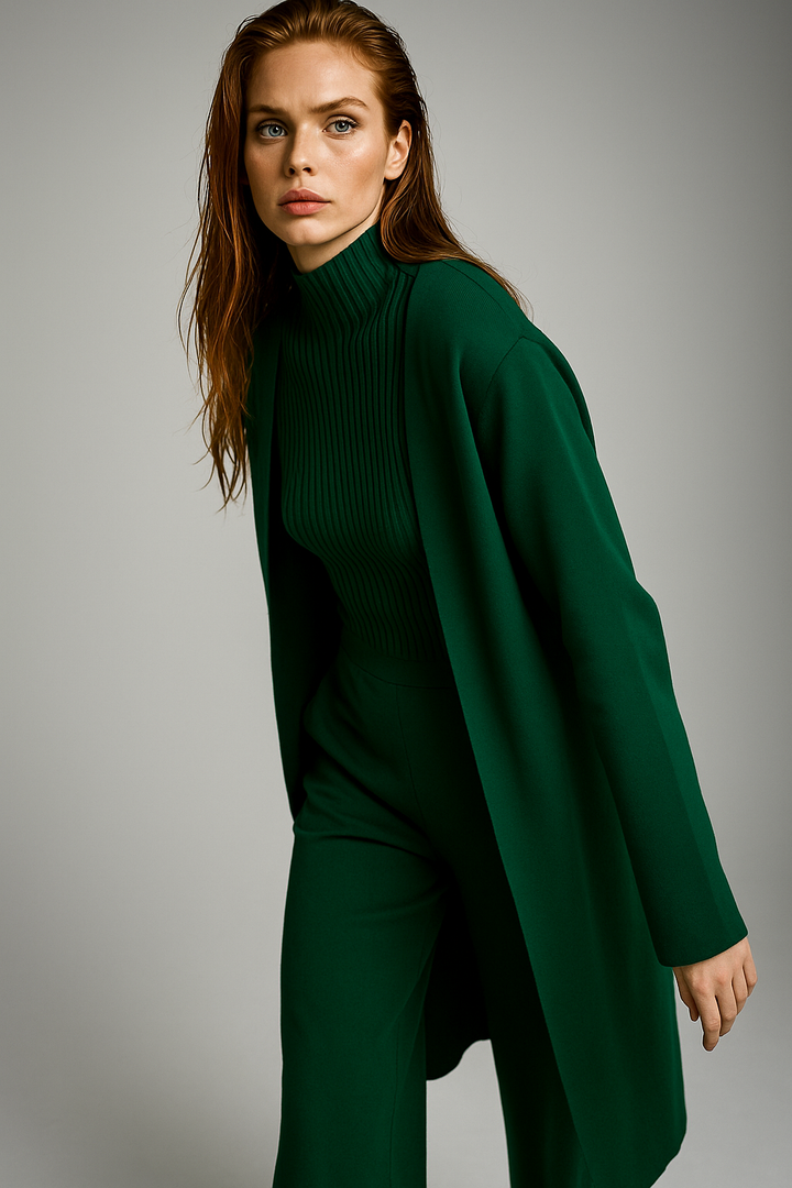 Valerie | Three Piece Ribbed Knit Set