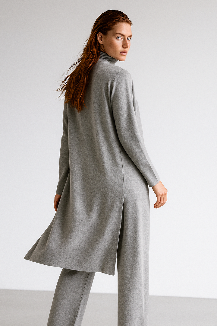 Valerie | Three Piece Ribbed Knit Set